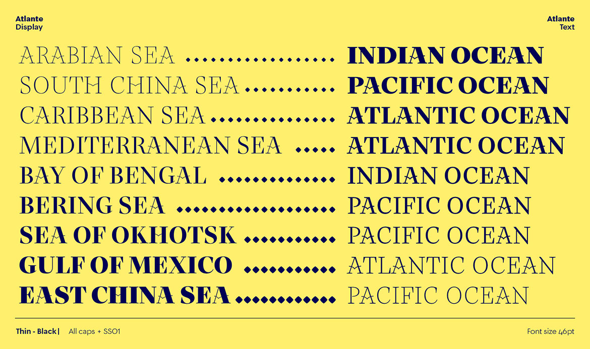 Tipografía Atlante